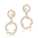 Rose Gold & Diamond Drop Earrings