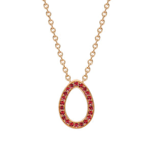 Sasha Gemstone Egg Pendant
