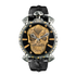 Skullpture - Steel with Gold Skull