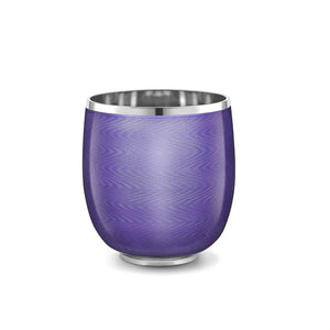 Sterling Silver Violet Guilloché Enamel Beaker