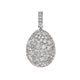 White Gold Diamond Egg Charm