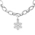 White Gold and Diamond Snowflake Charm