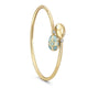 Yellow Gold Diamond & Turquoise Guilloché Enamel Crossover Bracelet