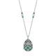 Zenya White Gold & Emerald Egg Pendant