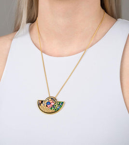 Hommage à Gustav Klimt - Pendant Half-Moon