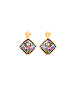Hommage à Claude Monet - Earrings Carré