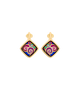 Hommage à Gustav Klimt - Earrings Carré
