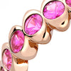 Cosmic Curve Pink Sapphire Eternity Ring
