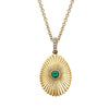 Forever Mini Fluted Emerald Pendant