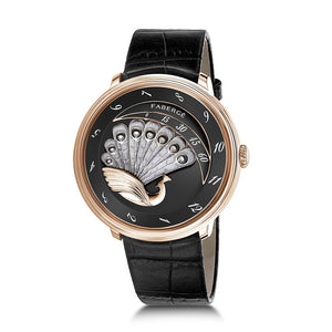 Compliquée - Peacock Gemstone Rose Gold Black