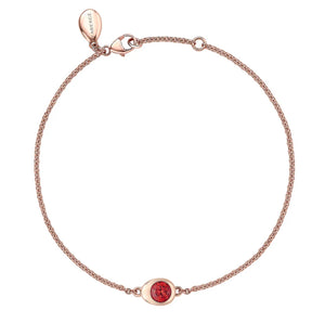 Cosmic Curve Ruby Chain Bracelet