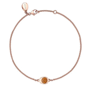 Cosmic Curve Orange Spessartite Chain Bracelet