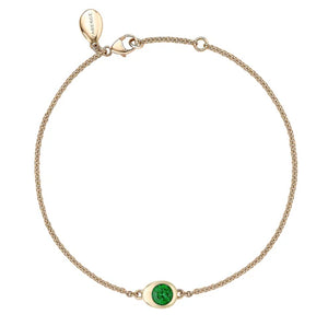 Cosmic Curve Emerald Chain Bracelet