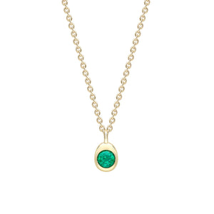 Cosmic Curve Emerald Pendant