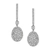 Egg Drop Earrings Diamonds