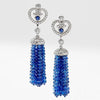 Impératrice Sapphire Tassel Earrings