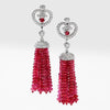 Impératrice Ruby Tassel Earrings
