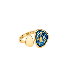 Hommage à Vincent van Gogh - Open Pebble Ring