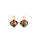 Hommage à Hundertwasser - Earrings Carré