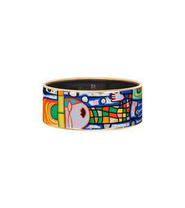 Hommage à Hundertwasser - Bordered Bangle Donna