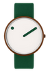 40 mm / Cream Dial /Grass Green leather strap