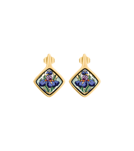 Hommage à Claude Monet - Earrings Carré