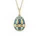 Heritage Yellow & White Gold Diamond & Blue Guilloché Enamel Dragonfly Surprise Locket