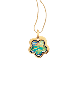 Hommage à Alphonse Mucha - Pendant Flower