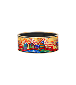 Hommage à Hundertwasser - Bordered Bangle Donna