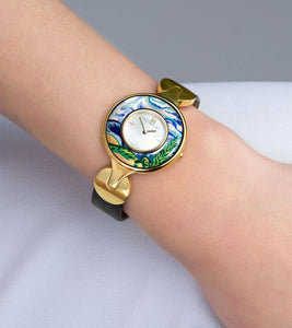 Hommage à Vincent van Gogh - Watch Helena, 24kt gold-plated