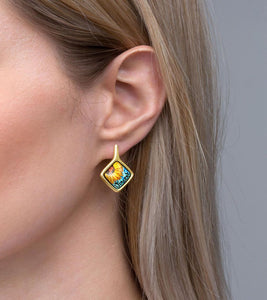 Hommage à Vincent van Gogh - Earrings Carré