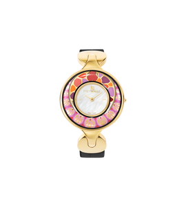 Hommage à Alphonse Mucha - Watch Helena / Alligator watch strap