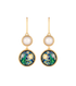 Hommage à Vincent van Gogh - Éternité - Earrings Tandem with Pearl