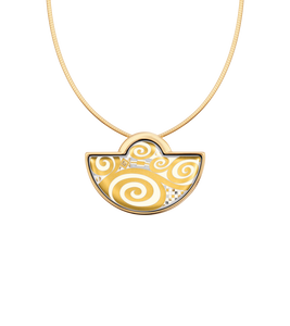 Hommage à Gustav Klimt - Pendant Half-Moon