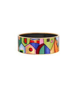 Hommage à Hundertwasser - Bordered Bangle Donna