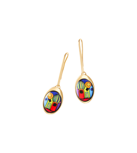 Hommage à Hundertwasser - Earrings Waterdrops