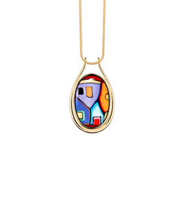 Hommage à Hundertwasser - Pendant Waterdrop