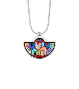 Hommage à Hundertwasser - Pendant Half-Moon