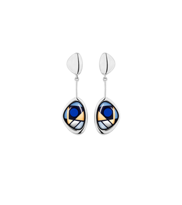 Hommage à Sophie Taeuber-Arp - Pebble Drop Earrings