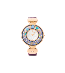 Hommage à Alphonse Mucha - Watch Helena / Alligator watch strap
