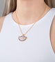 Hommage à Alphonse Mucha - Pendant Small Half-Moon