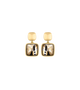 Hommage à Gustav Klimt - Earrings Golden Square