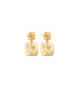 Hommage à Gustav Klimt - Earrings Golden Square