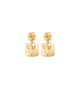Hommage à Gustav Klimt - Earrings Golden Square
