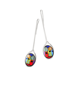 Hommage à Hundertwasser - Earrings Waterdrops