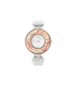 Hommage à Alphonse Mucha - Watch Helena / Alligator watch strap - white