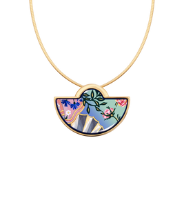 Hommage à Sandro Botticelli - Pendant Half-Moon