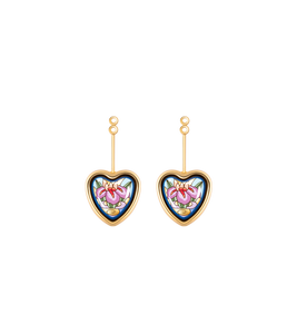 Hommage à Claude Monet - Corazón Earrings