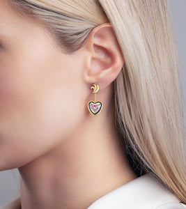 Hommage à Claude Monet - Corazón Earrings