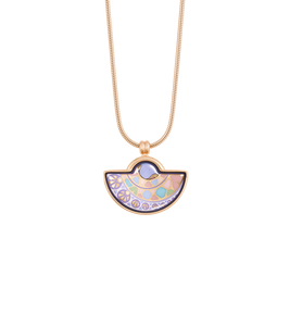 Hommage à Alphonse Mucha - Pendant Small Half-Moon